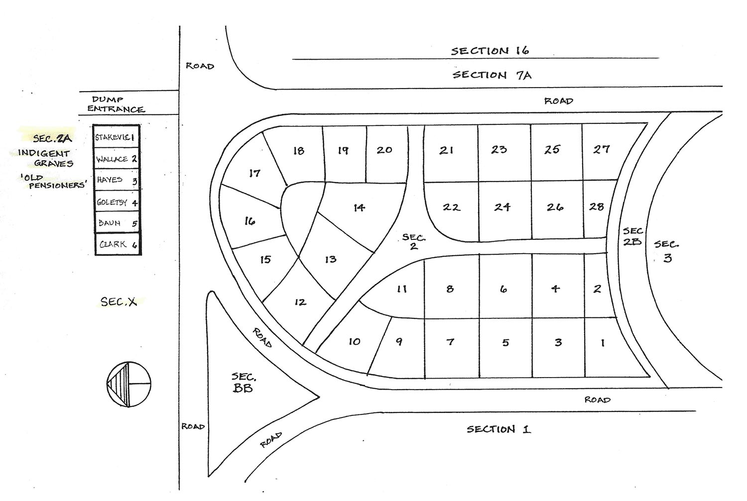 Woodvale Cemetery Map 