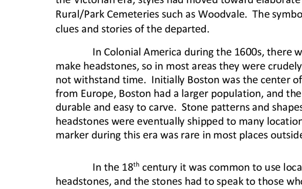 Headstone Information