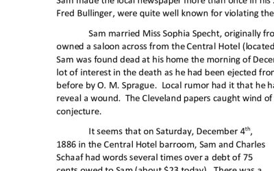 The Sad Story of Samuel Blood